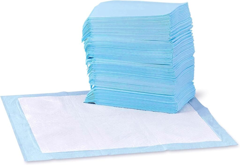 Picture of puppy pee pads used for potty training.