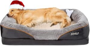 X-Large Memory Foam Dog Bed, Orthopedic Dog Bed & Sofa with Removable Washable Cover Dog Sleeper for Large Dogs