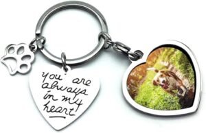 CLICK HERE. Pet Dog Remembrance Memorial Photo Frame Keychain Gifts, Pet Sympathy Present,You are Always in My Heart