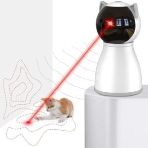 CLICK HERE. AMAZON'S CHOICE. Laser Cat Toys for Indoor Cats,The 4th Generation Real Random Trajectory Motion Activated Rechargeable Automatic Cat Laser Toy,Interactive Cat Toys for Bored Indoor Adult Cats/Kittens/Dogs