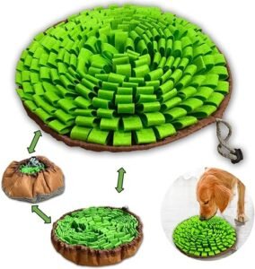 Slow Feeders and Interactive Feeders For Your Dog 10 CLICK HERE. Pet Snuffle Mat for Dogs,Interactive Feed Puzzle for Boredom,Encourages Natural Foraging Skills for Cats Rabbits Dogs Bowl, Dog Treat Dispenser Indoor Outdoor Stress Relief,Travel Portable and Compact