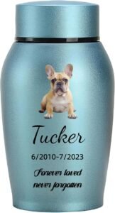 CLICK HERE. Custom Dog and Cat Urns for Ashes，Personalized Memorials Pet Urn for Ashes ，Custom Pet Name and Photo for Cremation Urns (Cut to Your Pet's Outline)