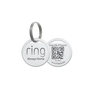 CLICK HERE. AMAZON'S CHOICE. Ring Pet Tag | Easy-to-use tag with QR code | Real-time scan alerts | Shareable Pet Profile | No subscription or fees