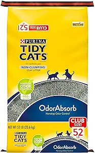 Purina Tidy Cats Non-Clumping Cat Litter for Multiple Cats (52 lbs.)