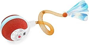 CLICK HERE #1 BEST SELLER. Interactive Cat Toys for Indoor Cats,The 3rd Generation Agile Moving Cat Ball with Elastic Mesh Tail,Automatic Cat/Kitten Toys for Bored Indoor Adult Cats,Motion Activated 【Can Play On Any Floor】The powerful motor enables the interactive cat ball toy to move quickly on thick carpets, thin carpets, and hard floors. However, the movement speed on carpets is slightly slower than that on hard floors. If you notice a significant slowdown in running speed compared to before, follow the instructions to clean the hair on the connecting rod 【Skin-friendly Material】The surface of the ball is made of flocking and silica gel. The fluffy touch makes cats willing to get close to it. The 2.3-inch size is suitable for adult cats and kittens. You can regularly wipe the dirt on the surface of the toy ball
