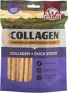 Real Duck Collagen sticks for dogs - rawhide free, grain free, high protein