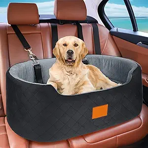 A carbed for safe travels for your pet. Used as a bed as well keeps pet safe from being tossed around in car.