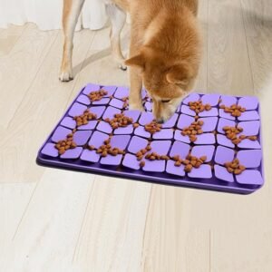CLICK HERE. Silicone Snuffle Mat for Small Medium Dogs,Slow Feeder Lick Mat for Pet Slow Down Eating,Encourages Natural Foraging Skill,Interactive Feed Game Toy Lick Mat Bowl for All Breed Dog