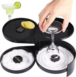Cute Ideas For Your Bar Cart 10 CLICK HERE. 3-Tier Bar Juice Cocktail Seasoning Box with Sponge,for Cocktails and Margarita Mixing,Salt and Sugar Containerfor Bar,Pub Party and Reception