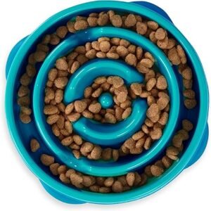 Slow Feeders and Interactive Feeders For Your Dog 7 CLICK HERE. AMAZON'S CHOICE. Outward Hound Fun Feeder Slo Bowl, Slow Feeder Dog Bowl, Medium/Mini,