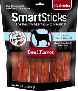 Dog Treats for Small Breeds Recommended by Vets 6 CLICK HERE. BEST TREAT STICKS. SmartBones SmartSticks, Treat Your Dog to a Rawhide-Free Chew Made With Real Meat and Vegetables