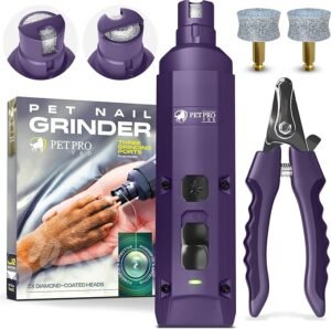 CLICK HERE. Dog Nail Grinder Quiet Dog Nail File Pet Nail Grinder for Dogs Quiet Cat Nail Trimmer for Large Dogs Small Medium Dog Toenail Grinder Electric Dog Nail Trimmer for Small Dogs (Purple)