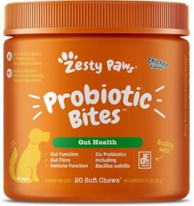 Probiotic bites for your dog.diarrhea and bowel support - clinically studied