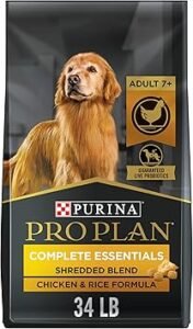 Best Elderly Dog Food - Recommended By Vets 10 CLICK HERE. VET PICK: AFFORDABLE OPTION FROM LEADING BRAND. Purina Pro Plan Senior Dog Food With Probiotics for Dogs, Shredded Blend Chicken & Rice Formula