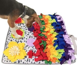 CLICK HERE. Snuffle Mat for Dogs, Nosework Feeding Blanket Sniffing Pad for Interactive Games, Foraging Puzzle Enrichment Toys for Large Small Medium Pets