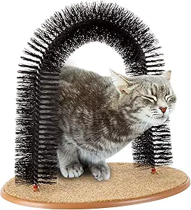 Self Grooming Brushes For Your Cat 5 CLICK HERE. Cat Scratching Post with Cat Arch,Cat Self Groomer Massager Hair Brush Cat Scratcher Toys Fur Grooming Toy with Interactive Balls for Indoor Cats- Reversible Design