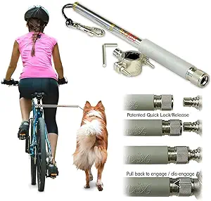 CLICK HERE. Dog Leash Bike Attachment Plus Leash Hands Free Dog Bicycle Exerciser Leash 550-lbs Pull Strength Paracord Leash Military Grade