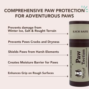 CLICK HERE. AMAZON'S CHOICE. PawTection Balm Stick for Dogs (2oz) All-Natural, Lick-Safe Dog Paw Protector, Moisturizing Dog Paw Balm for Dry, Cracked Pads, Protects Paws from Winter Ice, Salt & Rough Terrain