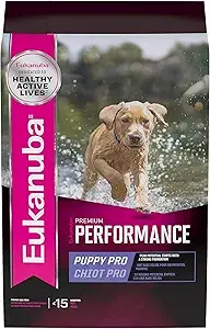 CLICK HERE. Eukanuba Premium Performance Puppy Pro Dry Dog Food, for Healthy Brain Development, Supports Exercise and Digestive Health