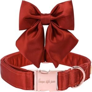 CLICK HERE. Unique style paws Silk Halloween Dog Collar Adjustable Durable Dog Collar with Bow Holiday Bowtie Collar for Small Puppy and Cats