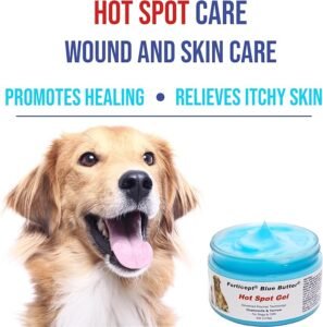 CLICK HERE. Forticept Blue Butter – Hot Spot Treatment for Dogs | Dog Wound Care | Skin Yeast Infections, Ringworm, Cuts, Rashes, First Aid Veterinary Strength Topical Ointment 4oz