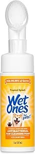 Wet Ones for Pets Antibacterial Dog Paw Cleaner with Built-in Scrubber Brush - Foaming Cleanser for Dog Paws - Paw Washer & Grooming Care - Dog Cleaning Supplies - Tropical Splash Scent