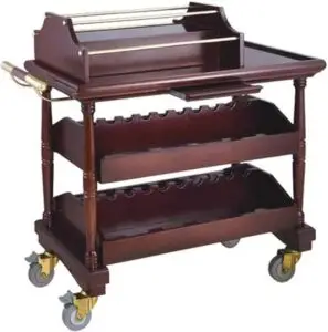 CLICK HERE. Bar Serving Cart, Mobile Serving Trolley Very Suitable for Home, Living Room Wood Metal Serving Trolley Bar Cart on Wheels (Style 1) (Style 3)
