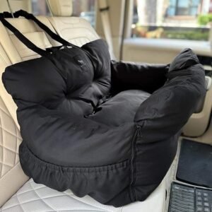 CLICK HERE. Premium Dog Car Seat & Bed for Small and Medium Dogs up to 40lbs / Soft Cloudlike Portable Pet Travel Bed for Back Seat, Machine Washable & Water Resistant
