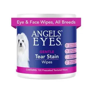 Angels’ Eyes Tear Stain Remover – A must-have for light-colored pets to prevent tear stains and keep their fur looking clean.