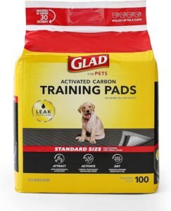 Measuring 23 x 23 inches, these pads absorb and neutralize urine instantly, featuring a 5-layer construction to prevent leaks and odors.