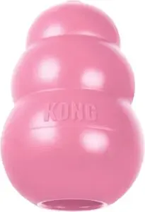 A durable chew toy that helps with teething pain and keeps puppies engaged, reducing the urge to bite.