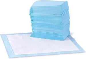 These pads feature a leak-proof, quick-dry design, measuring 22 x 22 inches. They are ideal for standard absorbency needs.