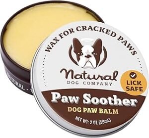 🐾 4. Natural Dog Company Paw Soother Balm Description: All-natural balm to soothe and heal cracked paws, perfect for hot pavement protection.