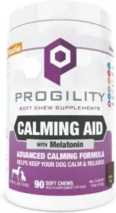 Nootie Progility Daily Calming Aid Chews for Dogs, Advanced Calming Support for Dogs with Melatonin