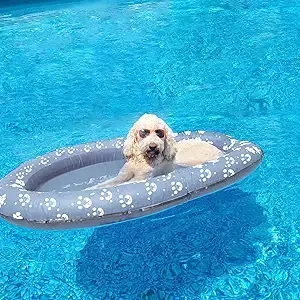 Inflatable Dog Pool Float – Puncture-Proof Floatie for All Dog Sizes