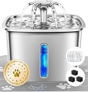 Stainless Steel Cat Water Fountain,