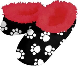 paw print slippers