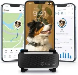 Tractive GPS Dog Tracker (2025 Release) | Real-time Pet Location Tracker | Health & Wellness Alerts