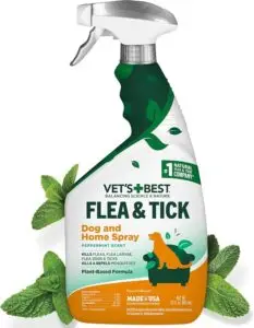 Vet’s Best Indoor Flea and Tick Spray – Dog Flea and Tick Treatment for Home, Plant-Based Formula with Natural Oils