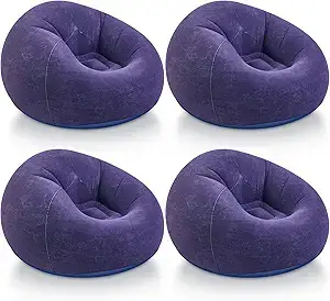 blue outside bean bags to watch a movie