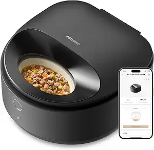 Automatic cat feeders for busy pet parents — this PETLIBRO chilled smart feeder keeps wet food fresh with a built-in ice pack and app control, offering perfect portioning and convenience for cats on a wet food diet.