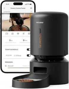 Automatic cat feeders for busy pet parents — this smart WiFi-enabled feeder with built-in camera lets you monitor and schedule your cat’s meals remotely via app, ensuring peace of mind and perfect portions even when you're away.