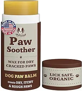 Paw Soother organic dog paw balm stick for dry, itchy, cracked paws — a lick-safe and healing choice in fall essentials for dogs 2025.